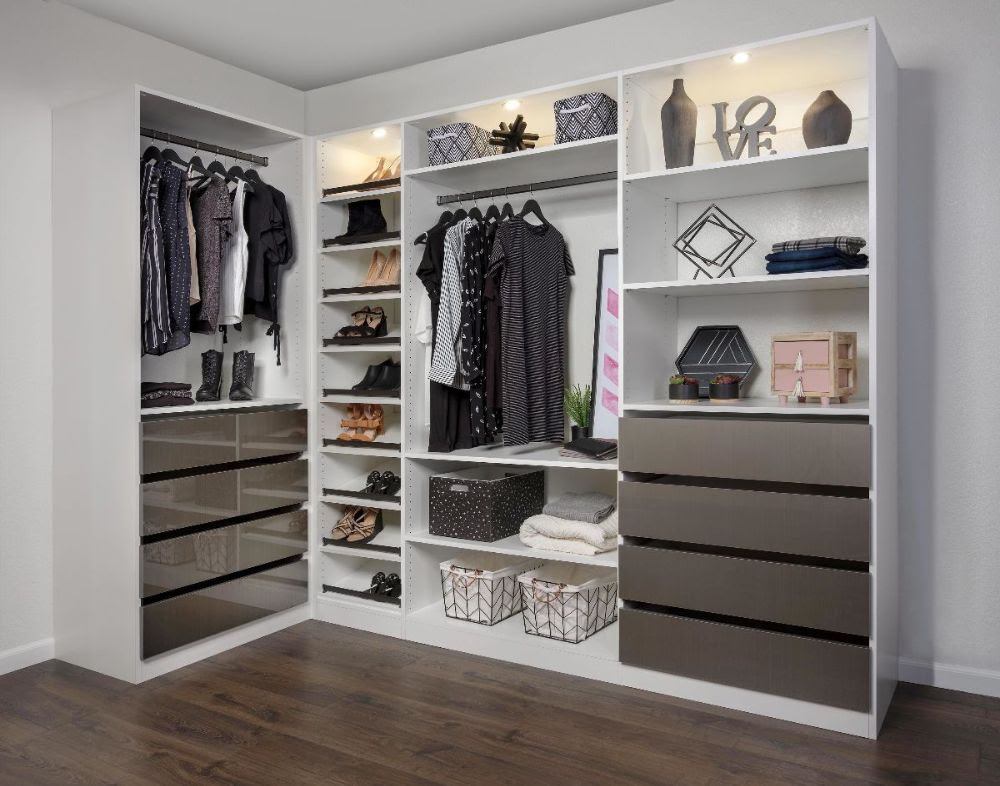 Style Meets Storage Open Concept Closets Closets Of Tulsa an-clean-and-impressive-white-melamine-system-created-by-the-folks-at