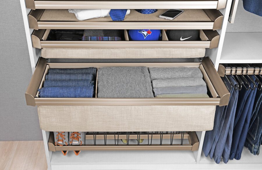 Custom closet solutions by Closets of Tulsa are designed for everything you need to store. Call Closets of Tulsa today for a  FREE virtual consultation and 3-D closet design :  918.609.0214