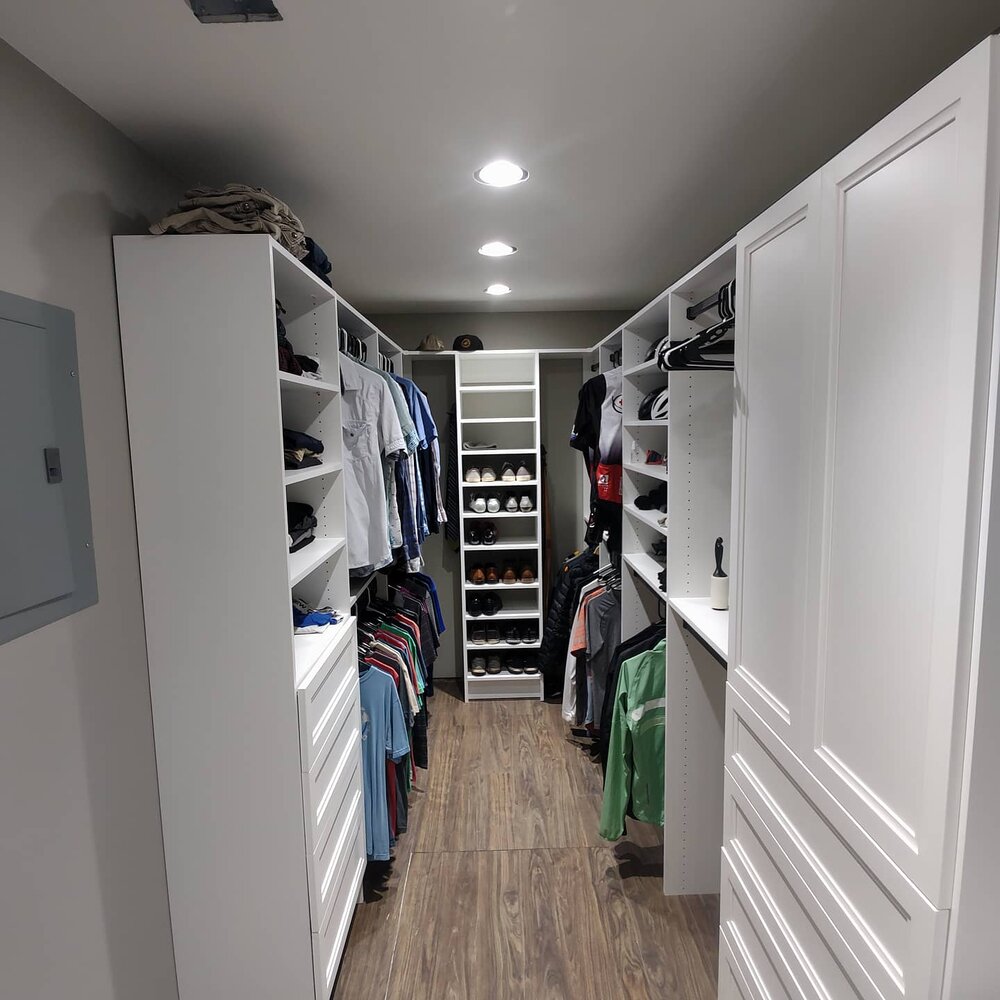Eliminate chaos and live better with custom closet solutions by Closets of Tulsa. Call now to book your  FREE consultation and 3-D design:   918.609.0214
