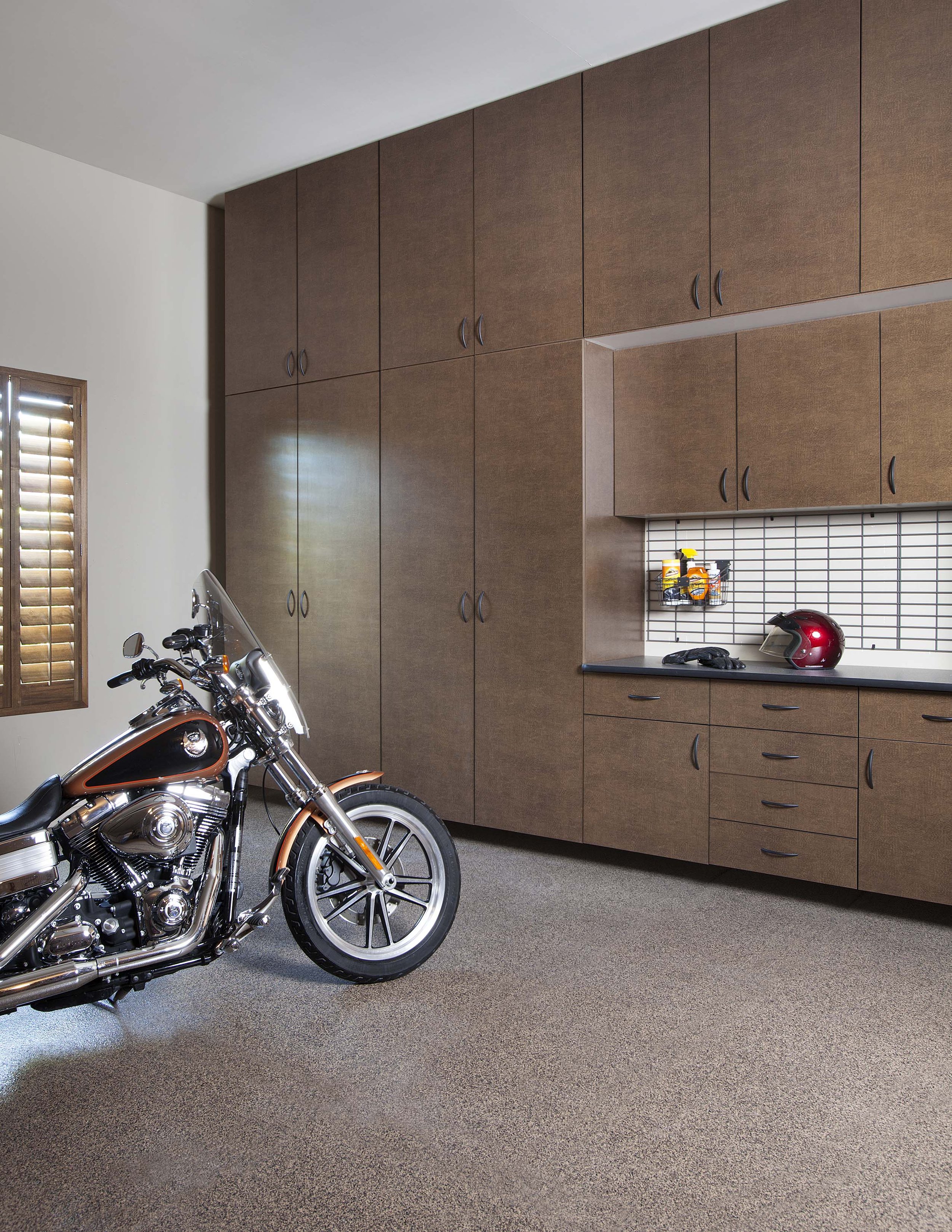 Bronze Extra Tall Cabinets-Inset Workbench-Motorcycle-Mojave Floor-Costa May 2013.jpg