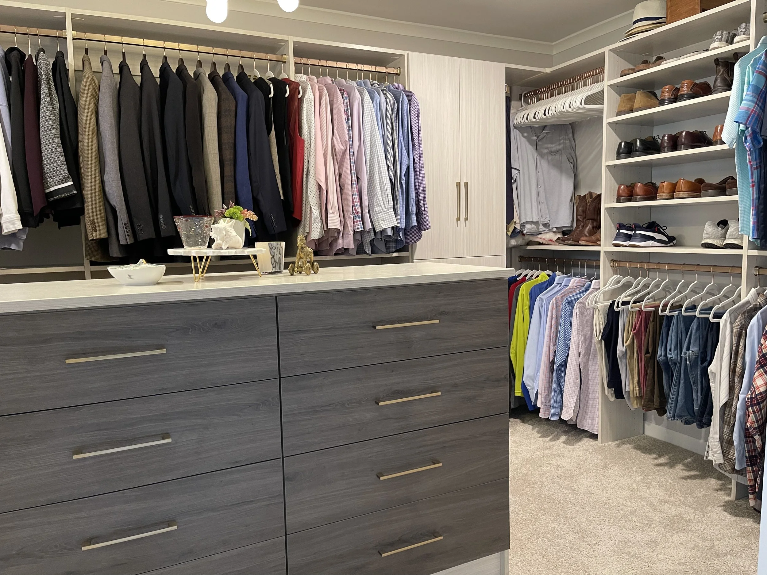 A Soft &amp; Spacious Shared Closet