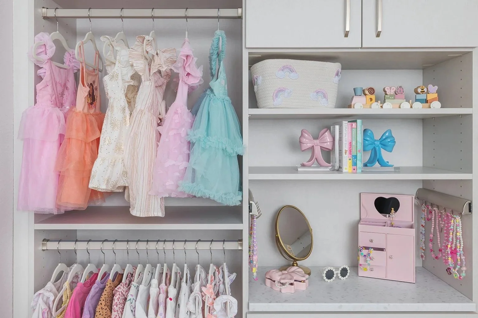 Closets of Tulsa White Children's Closet with Linen Finish