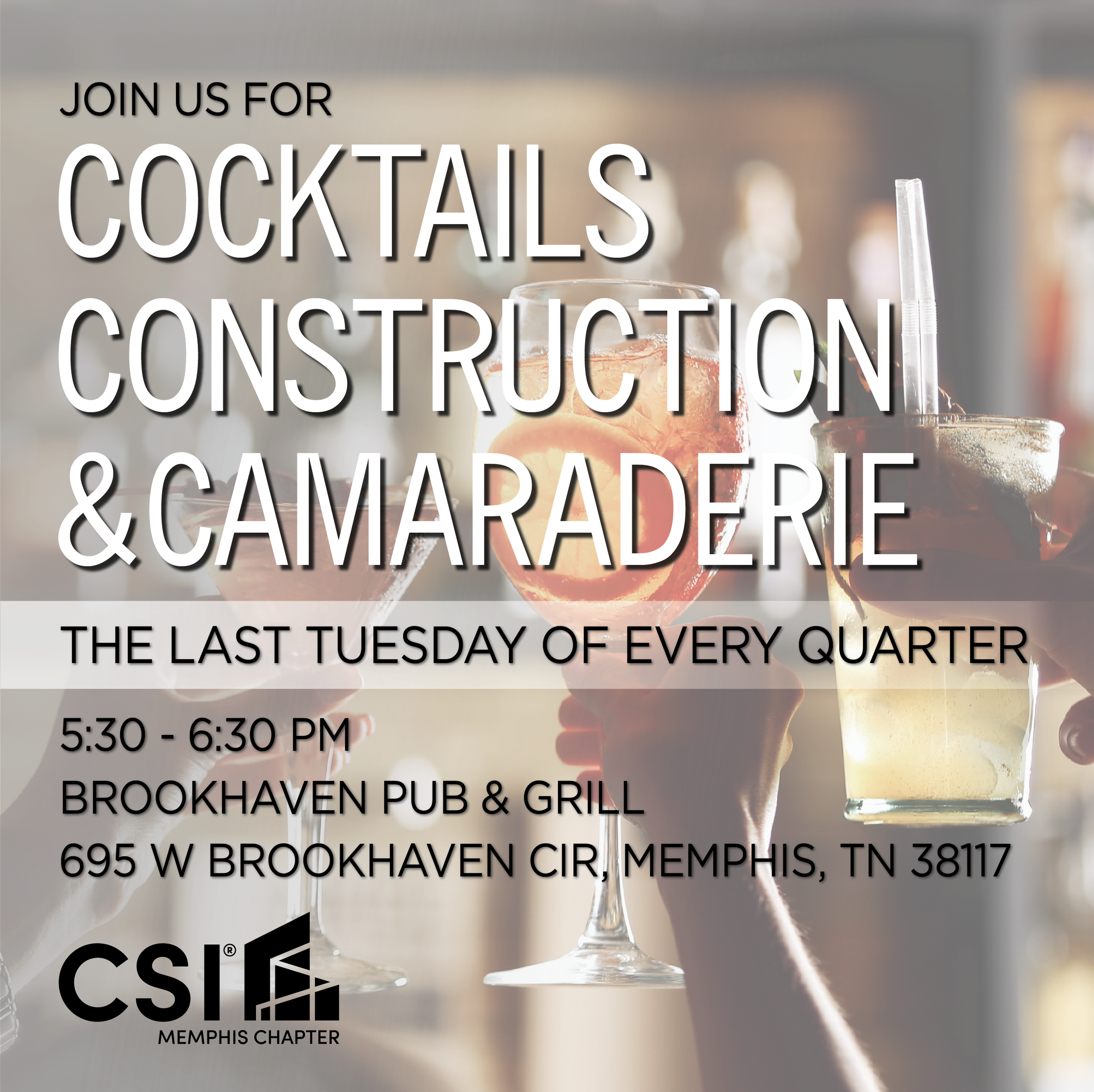 Cocktails, Construction &amp; Camaraderie - December
