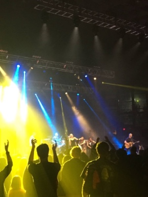 Delta Rae performing in Dorton Arena at the 2016 North Carolina State Fair.