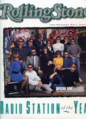 WRDU 106.1FM staff in 1990