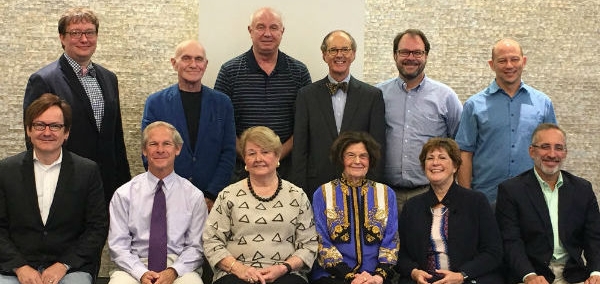 Raleigh Convention Center Commission, 2016 - Back row, left to right: Anthony McLeod; Jim Hobbs; John Odom; David Clegg; Dan Douglas; Aly Khalifa. Front row, left to right: Dave Rose; Dickie Thompson; Joyce Kekas; Betsy Buford; Terri Lomax; Loren Gold