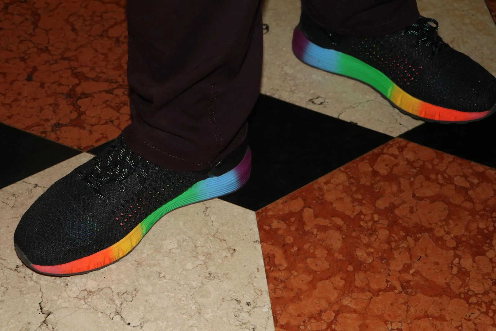 Hudson Taylor's Rainbow Shoes by Under Armor