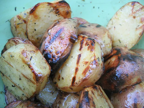 grilled steak and potatoes