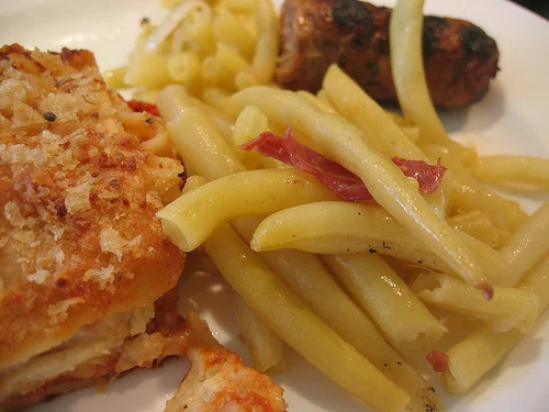 Wax Beans and Bacon