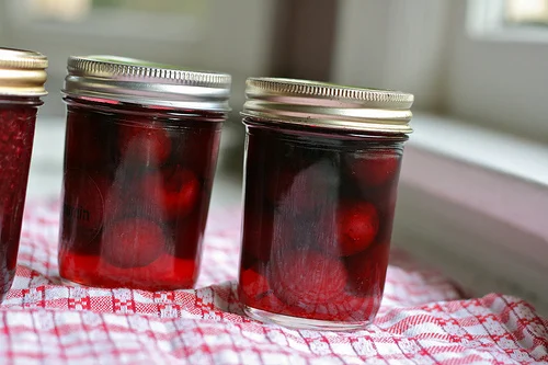 pickled cherries - home canning 