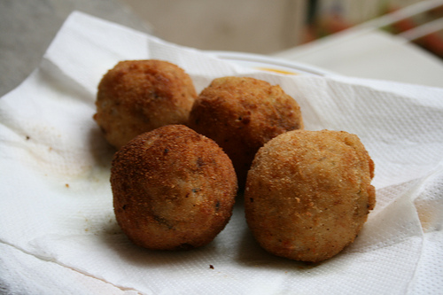 risotto balls www.talkoftomatoes.com