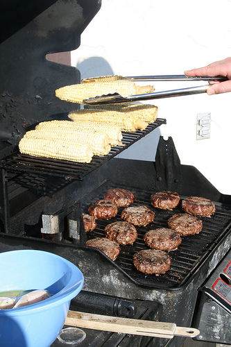 on the grill