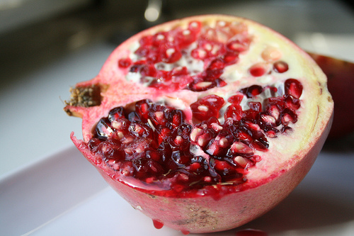 pomegranate half