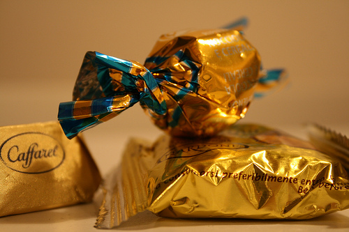 foil wrapped chocolate