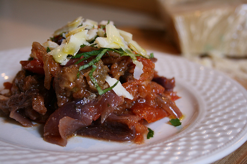 eggplant ragu www.talkoftomatoes.com