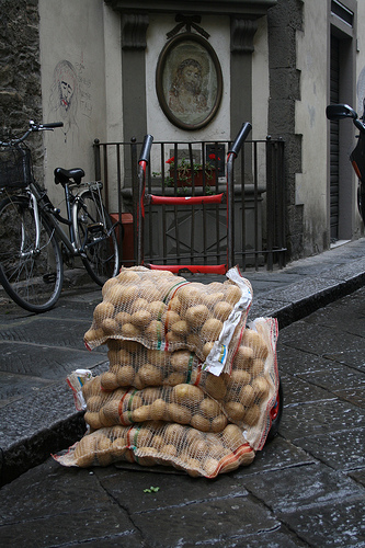 bags of potatoes