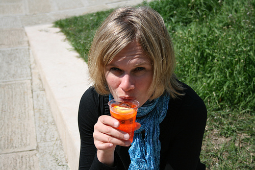 Spritz cocktail www.talkoftomatoes.com