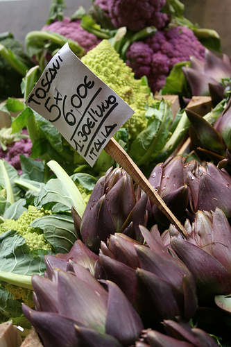 purple artichokes www.talkoftomatoes.com