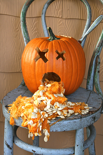 pumpkin puking