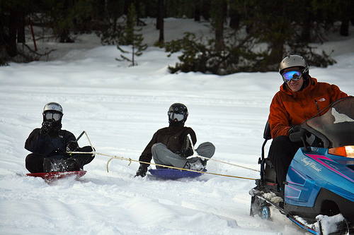 snowmobiling