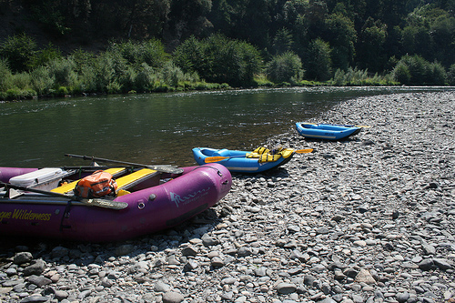 rafts along the rogue