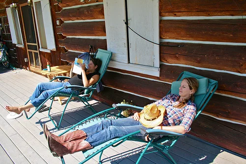 janelle lounging