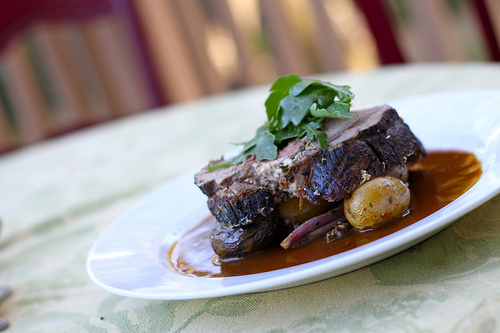 lamb with cherry lamb jus www.talkoftomatoes.com