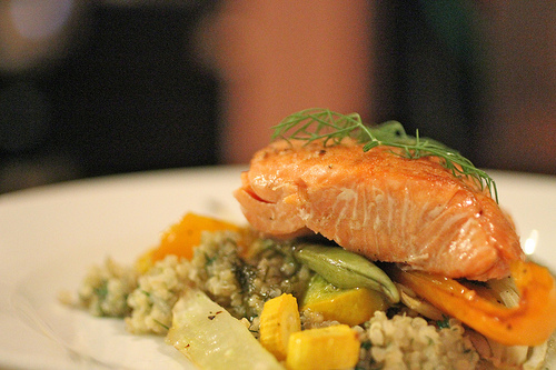salmon with dill