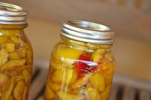 home canning: plum pie filling (purple or yellow plums!)