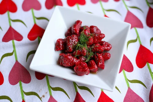 beet gnocchi