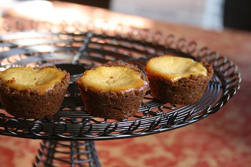 Pumpkin Cheesecake with Gingersnap Crust.