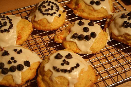 Jack 'o' lantern cookies