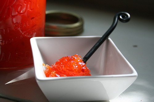 preserving: spicy red pepper jelly
