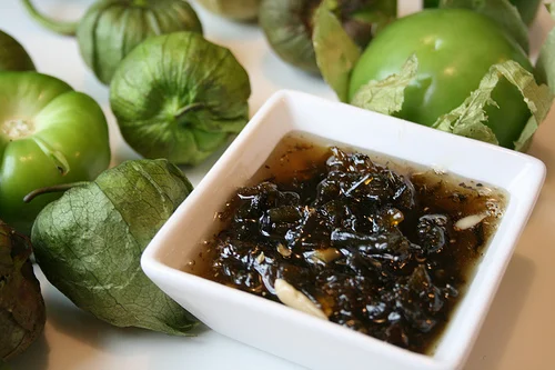 you quesadillas will never be the same: green chili chutney.