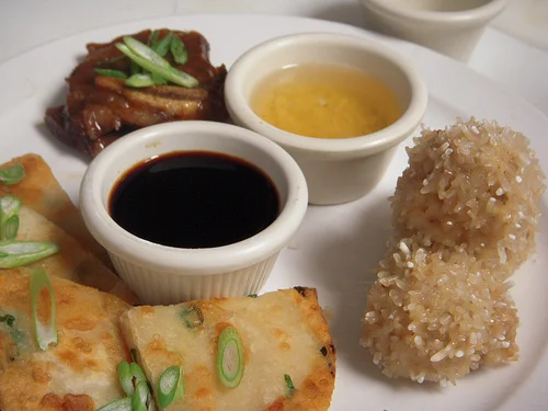 Asian fare: spring onion pancakes