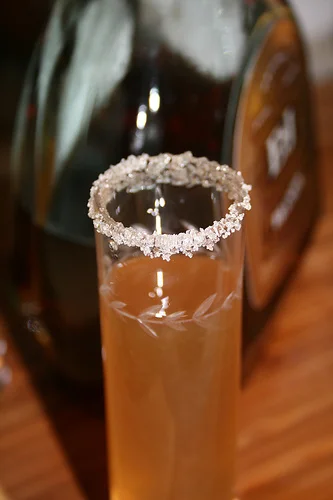 a New Year's toast: with my favorite drink.