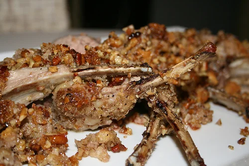 pecan & sage crusted lamb