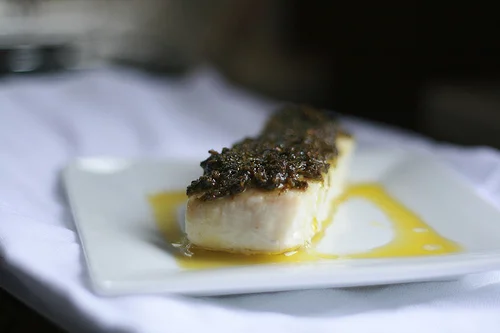 Pesto round 12: Pesto Halibut
