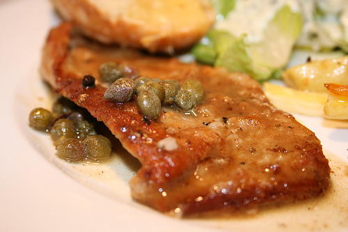 Veal Scallopini w/lemon & capers