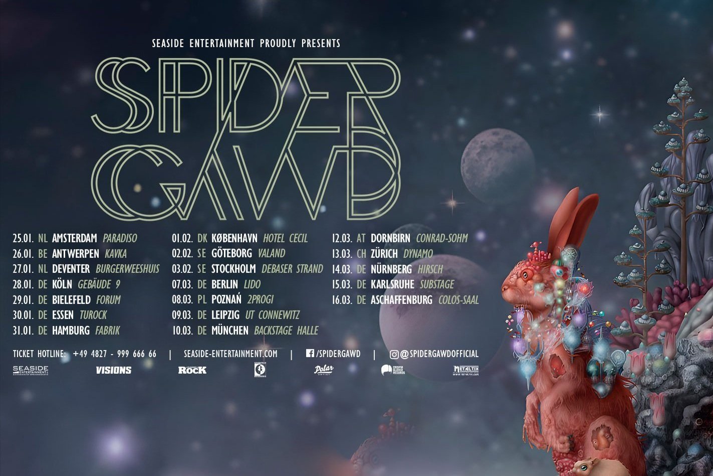 spidergawd tour