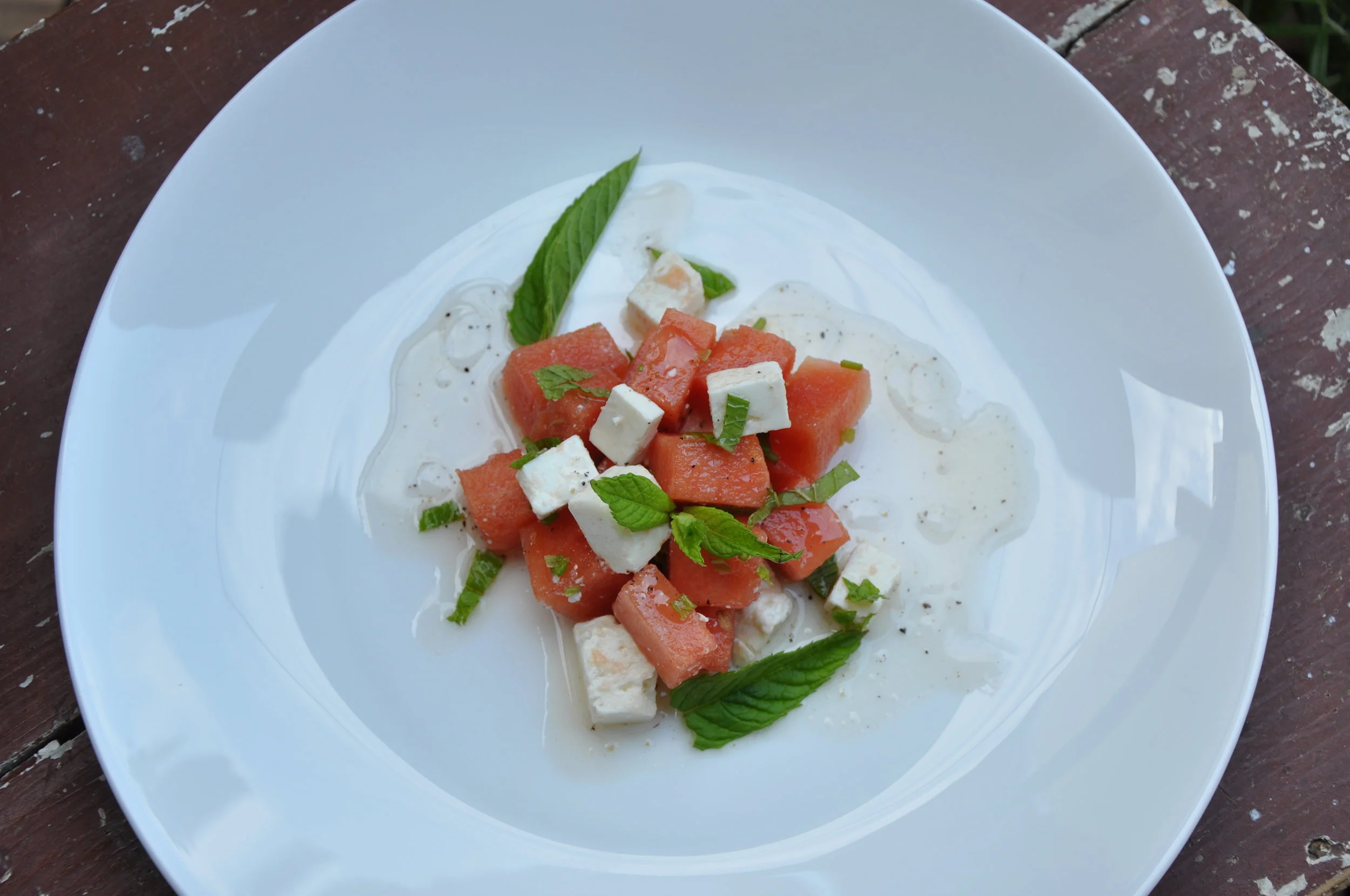 Feta, Melon and Mint Salad