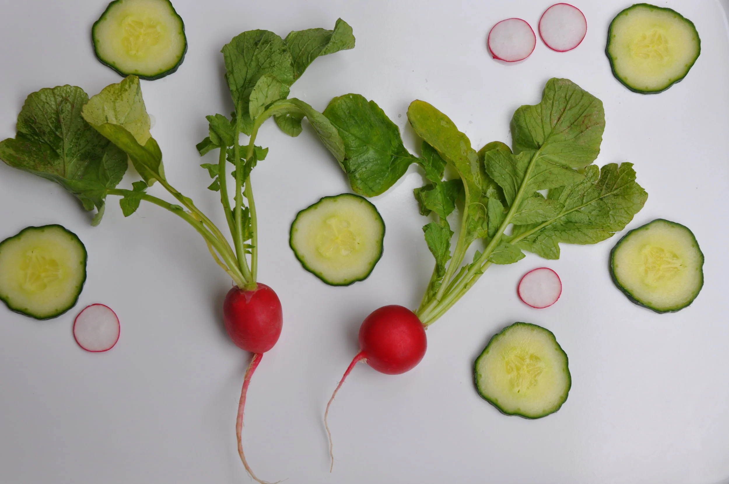 Cucumber and radishes salad