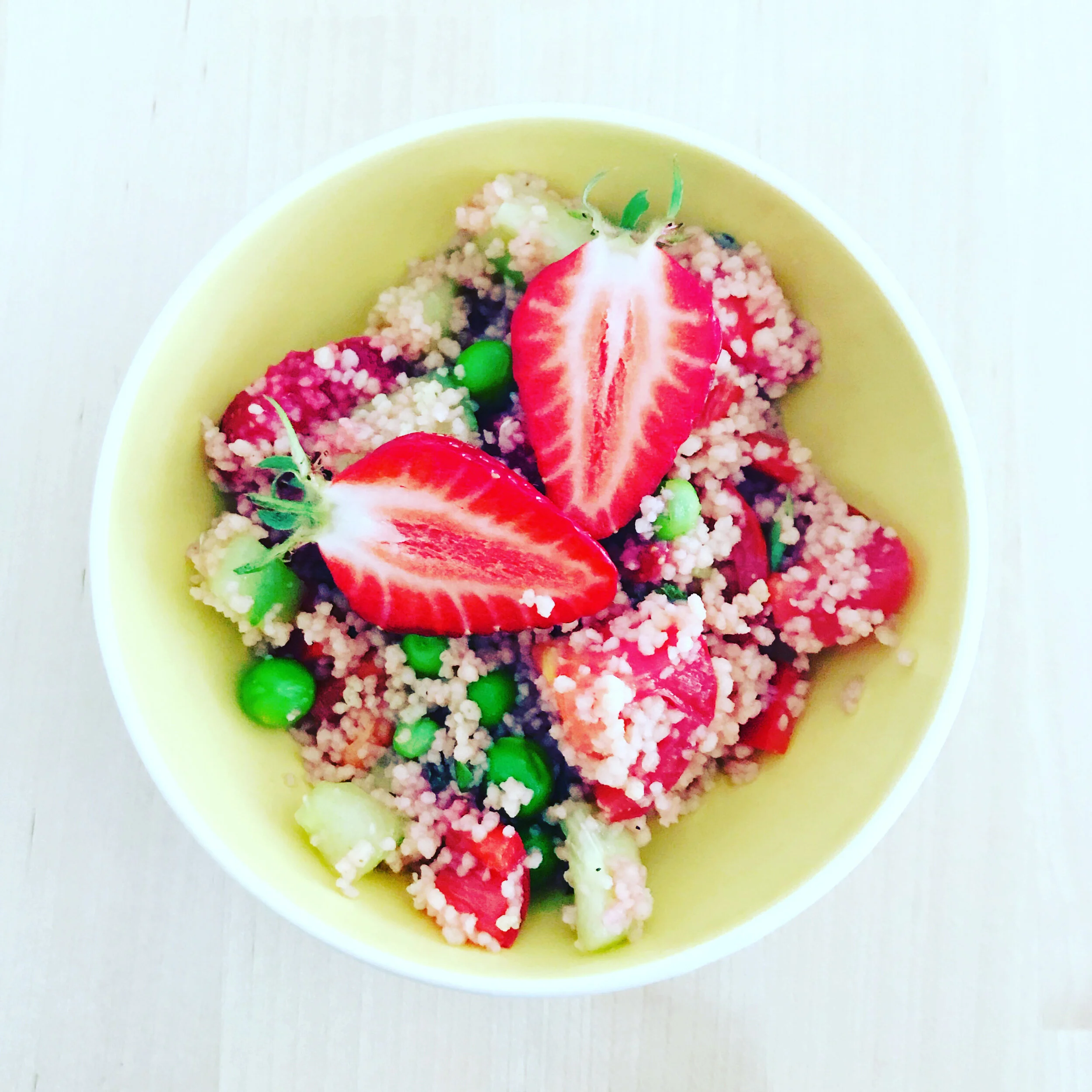 Colourful couscous salad