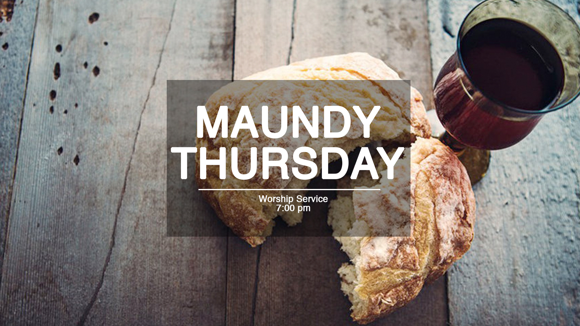 Maundy Thursday Service