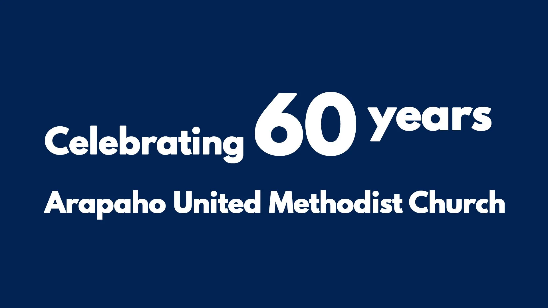 60th Anniversary Celebration