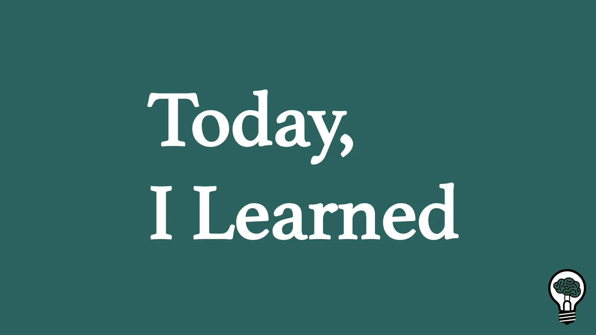 Today, I Learned…Hope Is a Practice