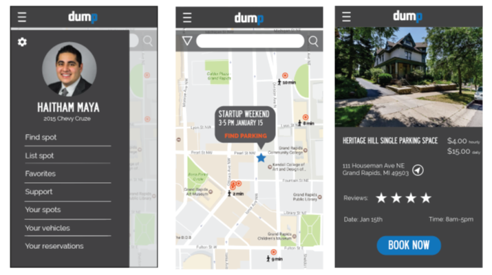 Dump conceptual wireframes
