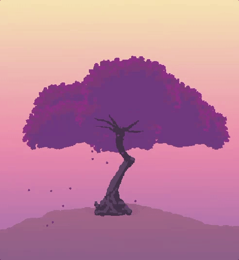 A pixel tree I learned to animate in Unity