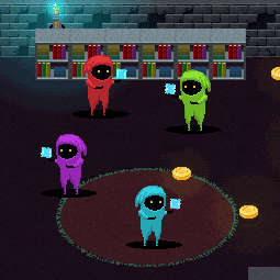 Pluck is a 4 player dungeon crawler! I made all of the art assets :)