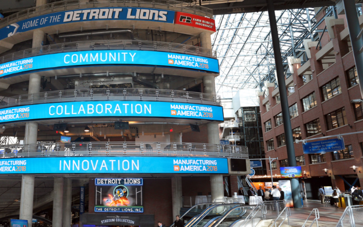 Manufacturing in America 2018, where over 3,200 attendees learned about the newest manufacturing technologies